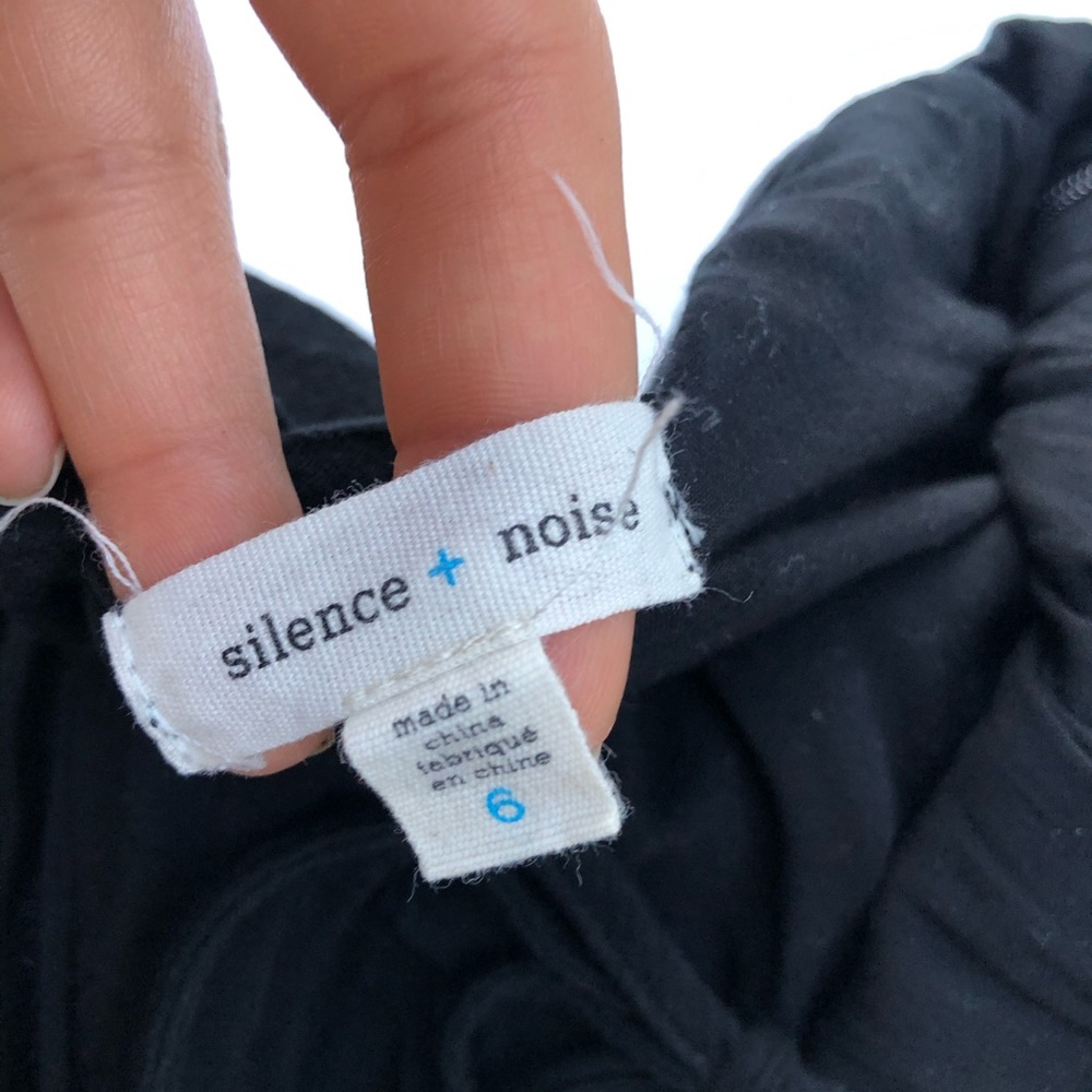 Silence + Noise Gauzy Button Front Halter Jumpsuit - image 5